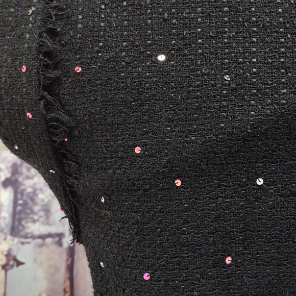 Silkland Nubby Raw Silk Jacket w/Sequin Accents - Picture 5 of 9